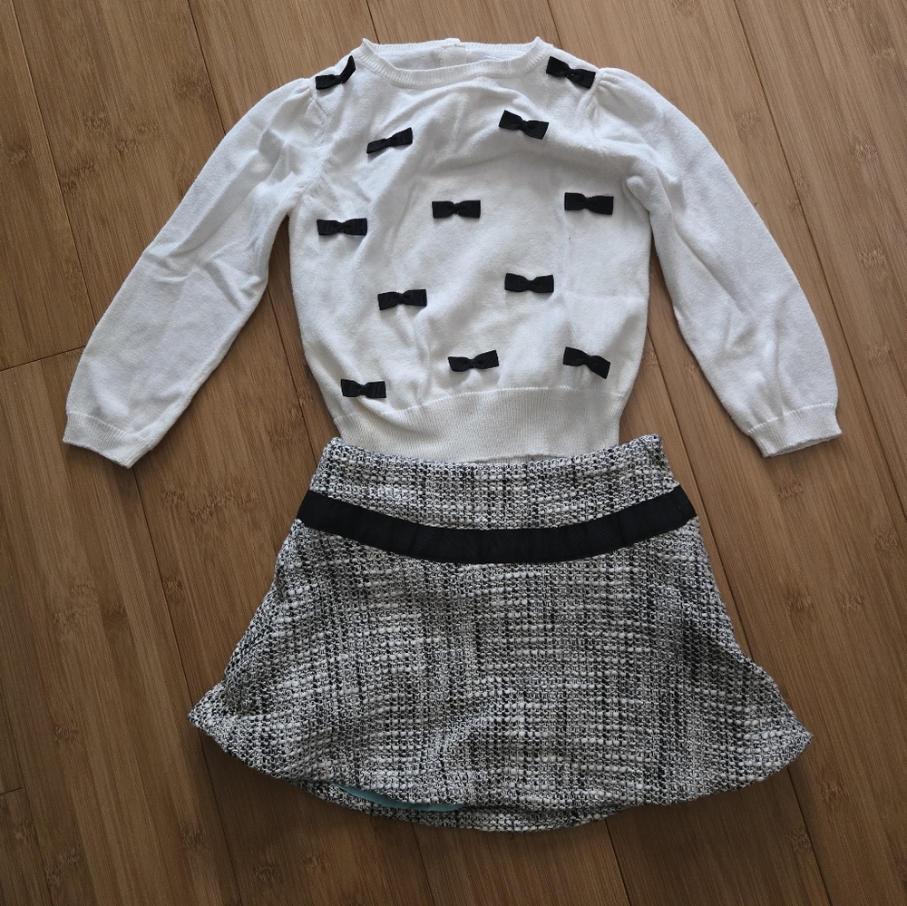 Janie and Jack Skirt and Sweater Set 3T
